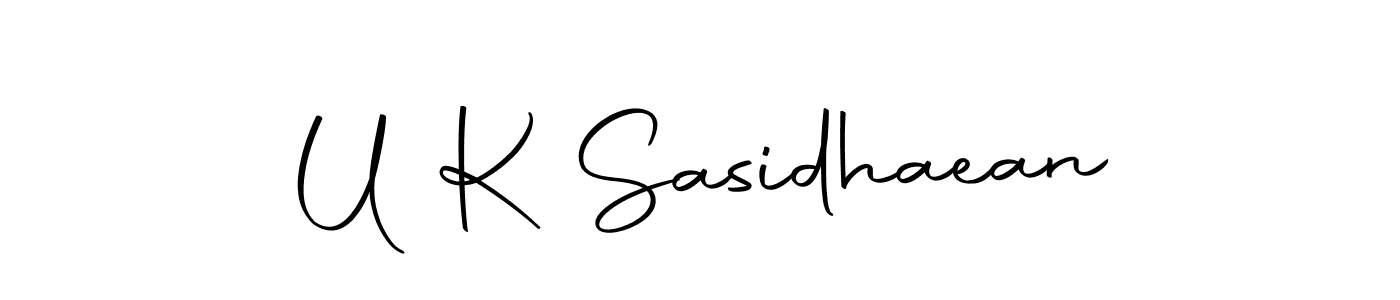 Create a beautiful signature design for name U K Sasidhaean. With this signature (Autography-DOLnW) fonts, you can make a handwritten signature for free. U K Sasidhaean signature style 10 images and pictures png