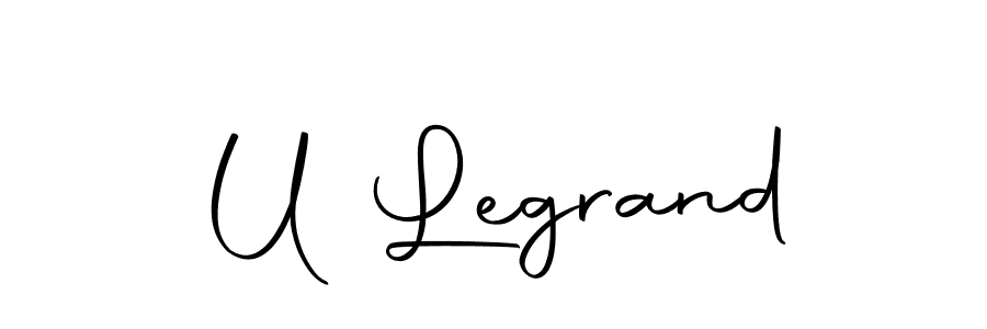 Use a signature maker to create a handwritten signature online. With this signature software, you can design (Autography-DOLnW) your own signature for name U Legrand. U Legrand signature style 10 images and pictures png