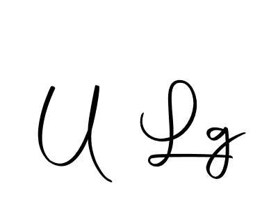 Create a beautiful signature design for name U Lg. With this signature (Autography-DOLnW) fonts, you can make a handwritten signature for free. U Lg signature style 10 images and pictures png