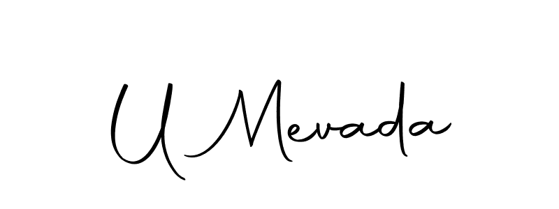 Create a beautiful signature design for name U Mevada. With this signature (Autography-DOLnW) fonts, you can make a handwritten signature for free. U Mevada signature style 10 images and pictures png