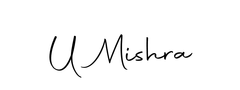 Make a beautiful signature design for name U Mishra. Use this online signature maker to create a handwritten signature for free. U Mishra signature style 10 images and pictures png