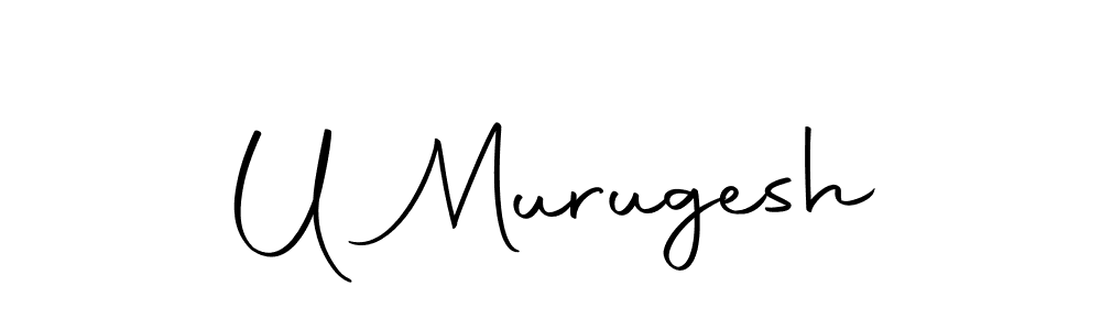 You should practise on your own different ways (Autography-DOLnW) to write your name (U Murugesh) in signature. don't let someone else do it for you. U Murugesh signature style 10 images and pictures png