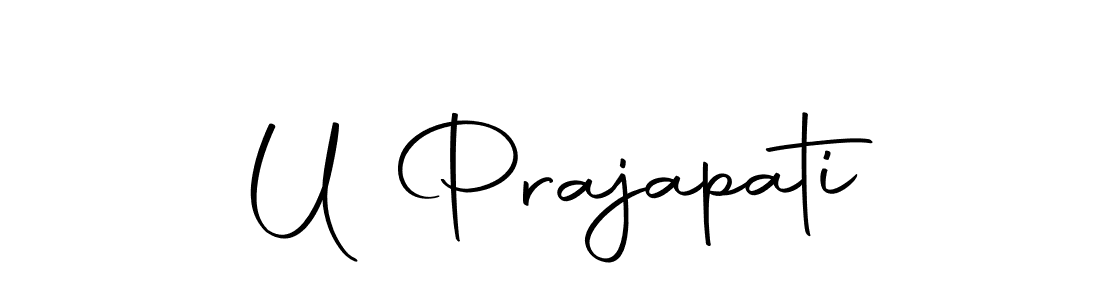 Autography-DOLnW is a professional signature style that is perfect for those who want to add a touch of class to their signature. It is also a great choice for those who want to make their signature more unique. Get U Prajapati name to fancy signature for free. U Prajapati signature style 10 images and pictures png