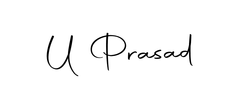 Make a beautiful signature design for name U Prasad. With this signature (Autography-DOLnW) style, you can create a handwritten signature for free. U Prasad signature style 10 images and pictures png