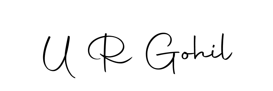 This is the best signature style for the U R Gohil name. Also you like these signature font (Autography-DOLnW). Mix name signature. U R Gohil signature style 10 images and pictures png