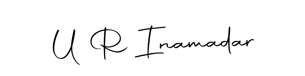 You should practise on your own different ways (Autography-DOLnW) to write your name (U R Inamadar) in signature. don't let someone else do it for you. U R Inamadar signature style 10 images and pictures png