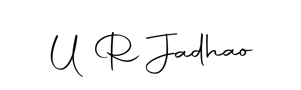 Autography-DOLnW is a professional signature style that is perfect for those who want to add a touch of class to their signature. It is also a great choice for those who want to make their signature more unique. Get U R Jadhao name to fancy signature for free. U R Jadhao signature style 10 images and pictures png