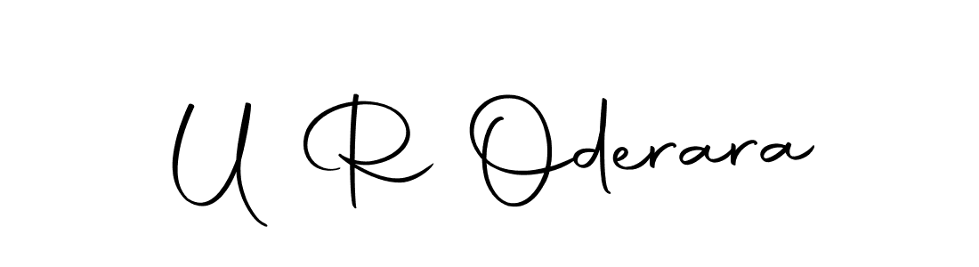 Design your own signature with our free online signature maker. With this signature software, you can create a handwritten (Autography-DOLnW) signature for name U R Oderara. U R Oderara signature style 10 images and pictures png
