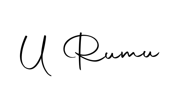Autography-DOLnW is a professional signature style that is perfect for those who want to add a touch of class to their signature. It is also a great choice for those who want to make their signature more unique. Get U Rumu name to fancy signature for free. U Rumu signature style 10 images and pictures png