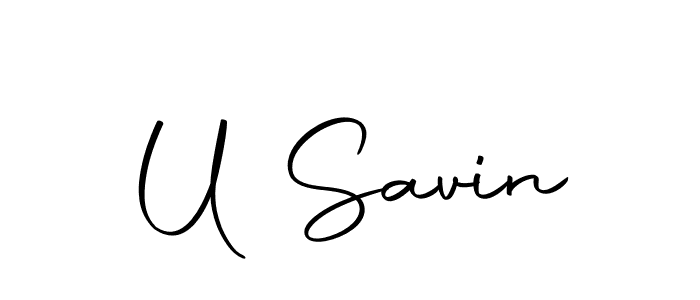 Best and Professional Signature Style for U Savin. Autography-DOLnW Best Signature Style Collection. U Savin signature style 10 images and pictures png