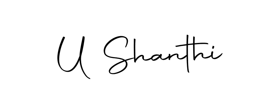 Similarly Autography-DOLnW is the best handwritten signature design. Signature creator online .You can use it as an online autograph creator for name U Shanthi. U Shanthi signature style 10 images and pictures png