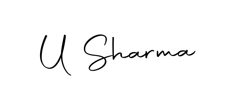 Make a short U Sharma signature style. Manage your documents anywhere anytime using Autography-DOLnW. Create and add eSignatures, submit forms, share and send files easily. U Sharma signature style 10 images and pictures png