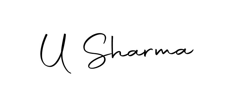 Make a short U Sharma signature style. Manage your documents anywhere anytime using Autography-DOLnW. Create and add eSignatures, submit forms, share and send files easily. U Sharma signature style 10 images and pictures png