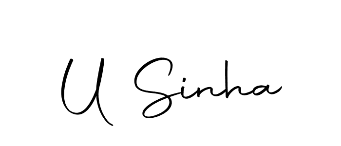 Similarly Autography-DOLnW is the best handwritten signature design. Signature creator online .You can use it as an online autograph creator for name U Sinha. U Sinha signature style 10 images and pictures png