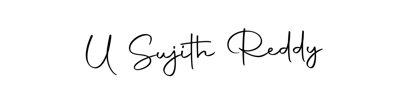 Make a beautiful signature design for name U Sujith Reddy. Use this online signature maker to create a handwritten signature for free. U Sujith Reddy signature style 10 images and pictures png