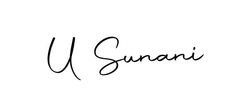 if you are searching for the best signature style for your name U Sunani. so please give up your signature search. here we have designed multiple signature styles  using Autography-DOLnW. U Sunani signature style 10 images and pictures png