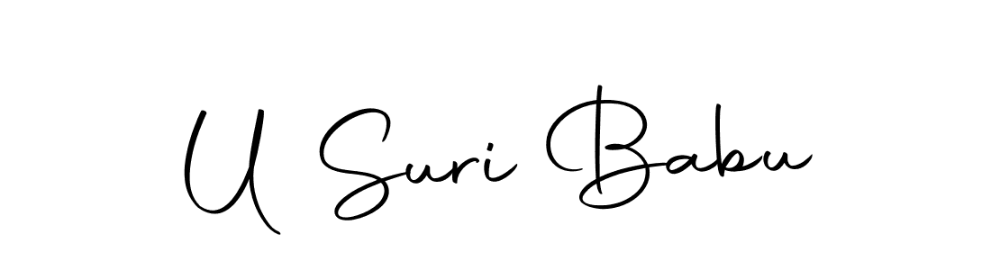 Make a beautiful signature design for name U Suri Babu. Use this online signature maker to create a handwritten signature for free. U Suri Babu signature style 10 images and pictures png