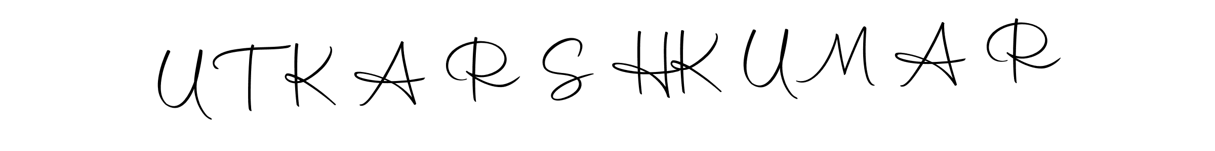 Similarly Autography-DOLnW is the best handwritten signature design. Signature creator online .You can use it as an online autograph creator for name U T K A R S H  K U M A R. U T K A R S H  K U M A R signature style 10 images and pictures png