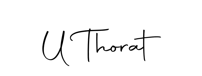 Use a signature maker to create a handwritten signature online. With this signature software, you can design (Autography-DOLnW) your own signature for name U Thorat. U Thorat signature style 10 images and pictures png