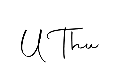 The best way (Autography-DOLnW) to make a short signature is to pick only two or three words in your name. The name U Thu include a total of six letters. For converting this name. U Thu signature style 10 images and pictures png