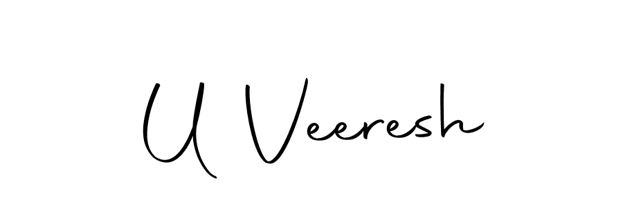 Make a beautiful signature design for name U Veeresh. With this signature (Autography-DOLnW) style, you can create a handwritten signature for free. U Veeresh signature style 10 images and pictures png