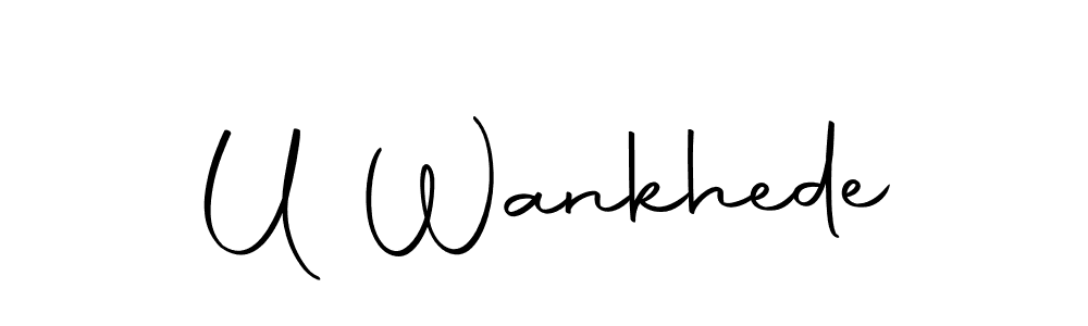 This is the best signature style for the U Wankhede name. Also you like these signature font (Autography-DOLnW). Mix name signature. U Wankhede signature style 10 images and pictures png