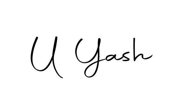 How to make U Yash signature? Autography-DOLnW is a professional autograph style. Create handwritten signature for U Yash name. U Yash signature style 10 images and pictures png