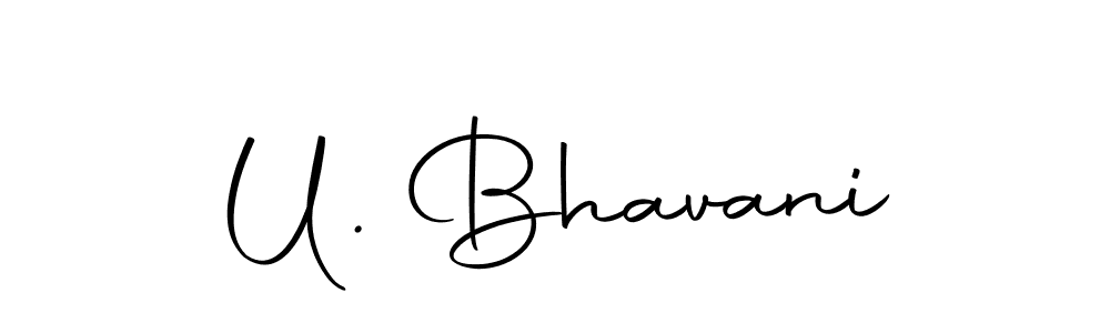 Make a beautiful signature design for name U. Bhavani. With this signature (Autography-DOLnW) style, you can create a handwritten signature for free. U. Bhavani signature style 10 images and pictures png