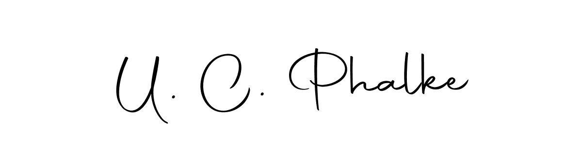 Design your own signature with our free online signature maker. With this signature software, you can create a handwritten (Autography-DOLnW) signature for name U. C. Phalke. U. C. Phalke signature style 10 images and pictures png