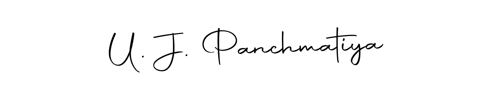 You can use this online signature creator to create a handwritten signature for the name U. J. Panchmatiya. This is the best online autograph maker. U. J. Panchmatiya signature style 10 images and pictures png