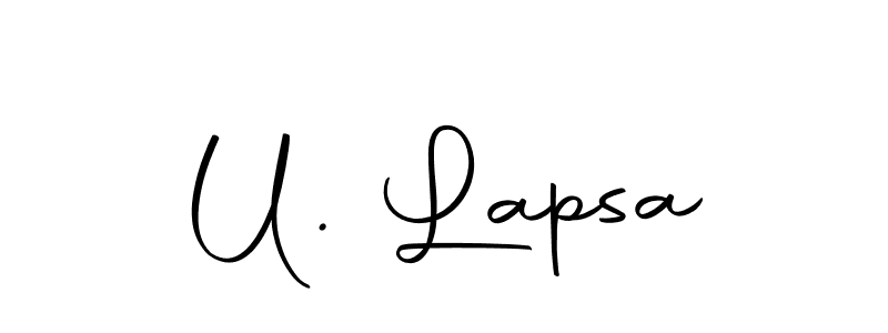 See photos of U. Lapsa official signature by Spectra . Check more albums & portfolios. Read reviews & check more about Autography-DOLnW font. U. Lapsa signature style 10 images and pictures png