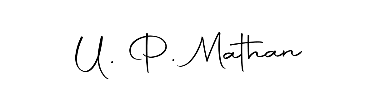 if you are searching for the best signature style for your name U. P. Mathan. so please give up your signature search. here we have designed multiple signature styles  using Autography-DOLnW. U. P. Mathan signature style 10 images and pictures png