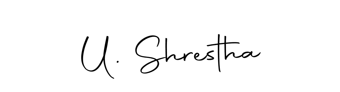 Also we have U. Shrestha name is the best signature style. Create professional handwritten signature collection using Autography-DOLnW autograph style. U. Shrestha signature style 10 images and pictures png