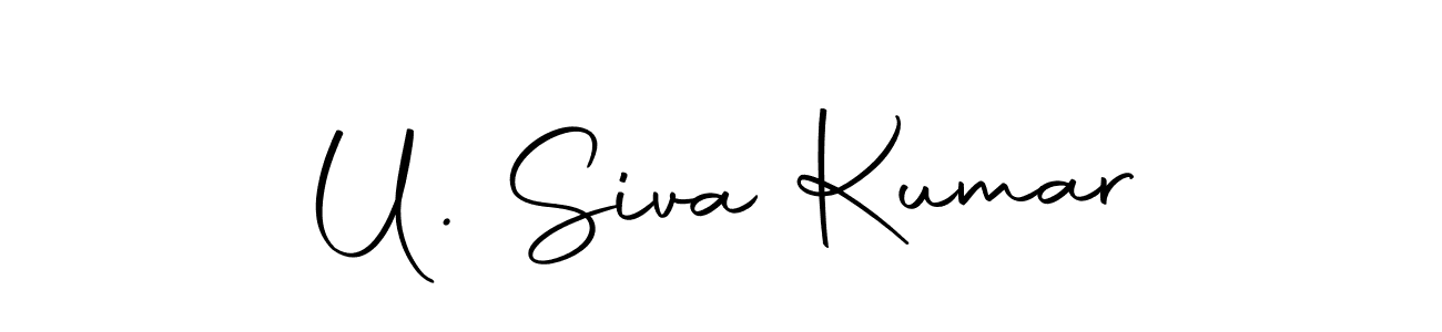 This is the best signature style for the U. Siva Kumar name. Also you like these signature font (Autography-DOLnW). Mix name signature. U. Siva Kumar signature style 10 images and pictures png