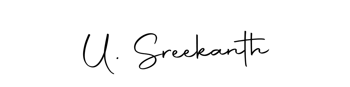 How to make U. Sreekanth signature? Autography-DOLnW is a professional autograph style. Create handwritten signature for U. Sreekanth name. U. Sreekanth signature style 10 images and pictures png