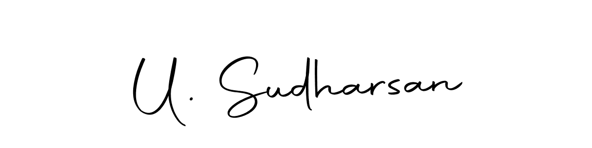 if you are searching for the best signature style for your name U. Sudharsan. so please give up your signature search. here we have designed multiple signature styles  using Autography-DOLnW. U. Sudharsan signature style 10 images and pictures png