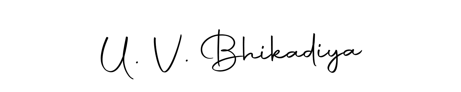 See photos of U. V. Bhikadiya official signature by Spectra . Check more albums & portfolios. Read reviews & check more about Autography-DOLnW font. U. V. Bhikadiya signature style 10 images and pictures png