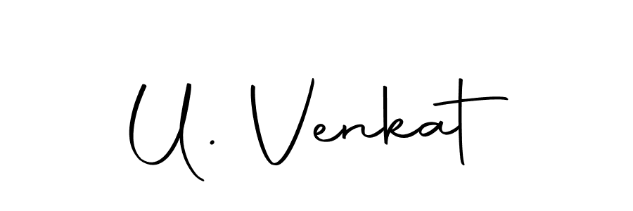 How to make U. Venkat signature? Autography-DOLnW is a professional autograph style. Create handwritten signature for U. Venkat name. U. Venkat signature style 10 images and pictures png