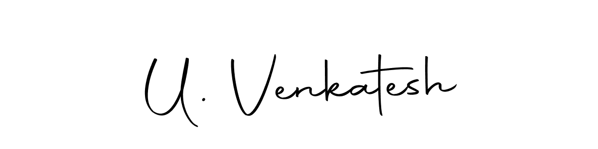 You can use this online signature creator to create a handwritten signature for the name U. Venkatesh. This is the best online autograph maker. U. Venkatesh signature style 10 images and pictures png