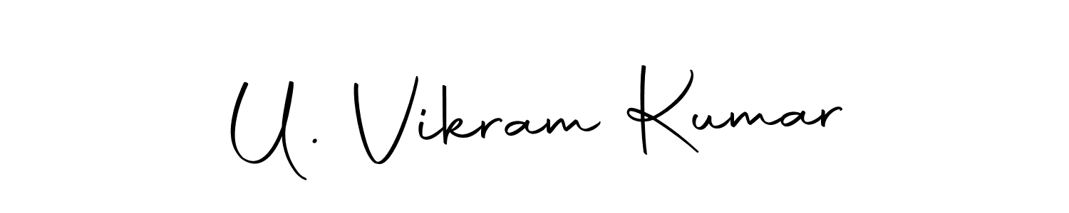 Design your own signature with our free online signature maker. With this signature software, you can create a handwritten (Autography-DOLnW) signature for name U. Vikram Kumar. U. Vikram Kumar signature style 10 images and pictures png