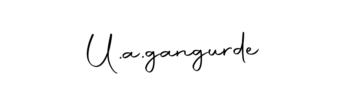 Make a beautiful signature design for name U.a.gangurde. Use this online signature maker to create a handwritten signature for free. U.a.gangurde signature style 10 images and pictures png