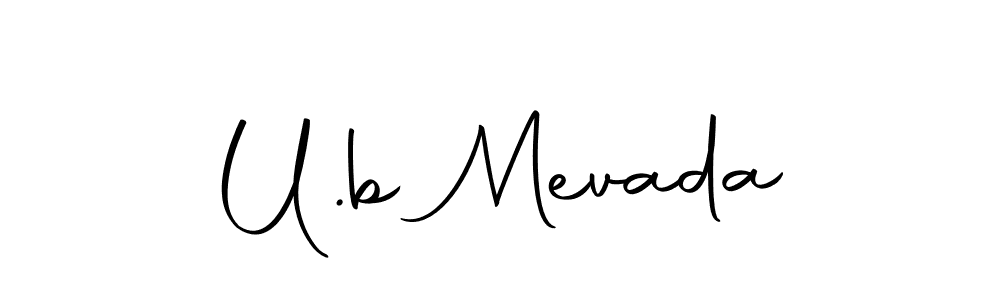 Design your own signature with our free online signature maker. With this signature software, you can create a handwritten (Autography-DOLnW) signature for name U.b Mevada. U.b Mevada signature style 10 images and pictures png