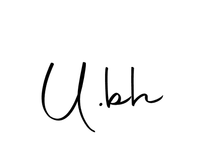 Also we have U.bh name is the best signature style. Create professional handwritten signature collection using Autography-DOLnW autograph style. U.bh signature style 10 images and pictures png