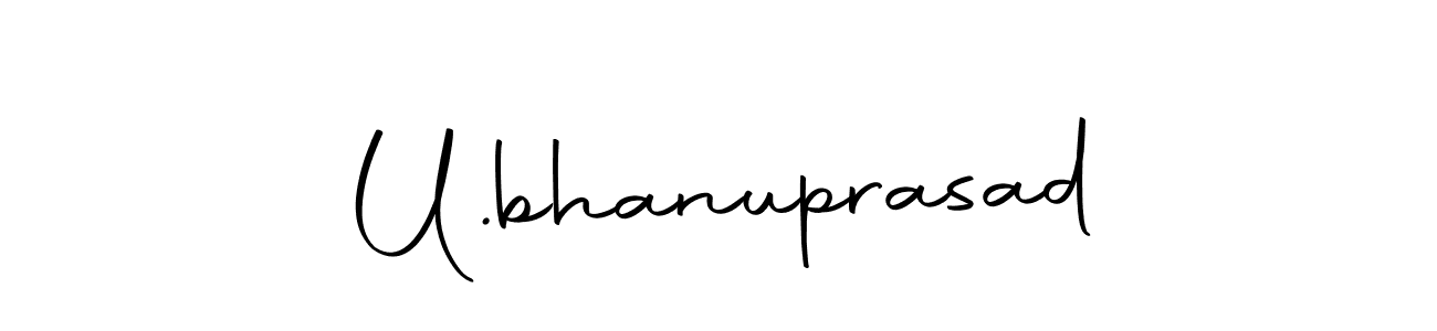 The best way (Autography-DOLnW) to make a short signature is to pick only two or three words in your name. The name U.bhanuprasad include a total of six letters. For converting this name. U.bhanuprasad signature style 10 images and pictures png