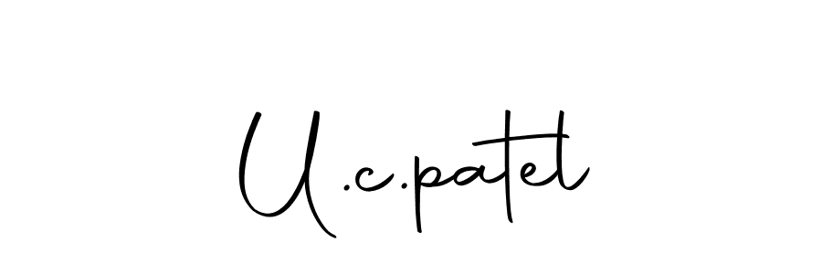 Make a beautiful signature design for name U.c.patel. Use this online signature maker to create a handwritten signature for free. U.c.patel signature style 10 images and pictures png
