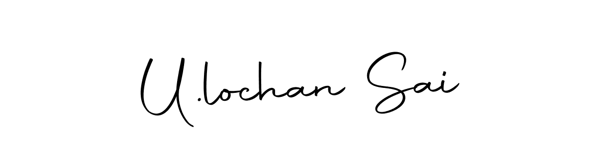 Make a beautiful signature design for name U.lochan Sai. Use this online signature maker to create a handwritten signature for free. U.lochan Sai signature style 10 images and pictures png