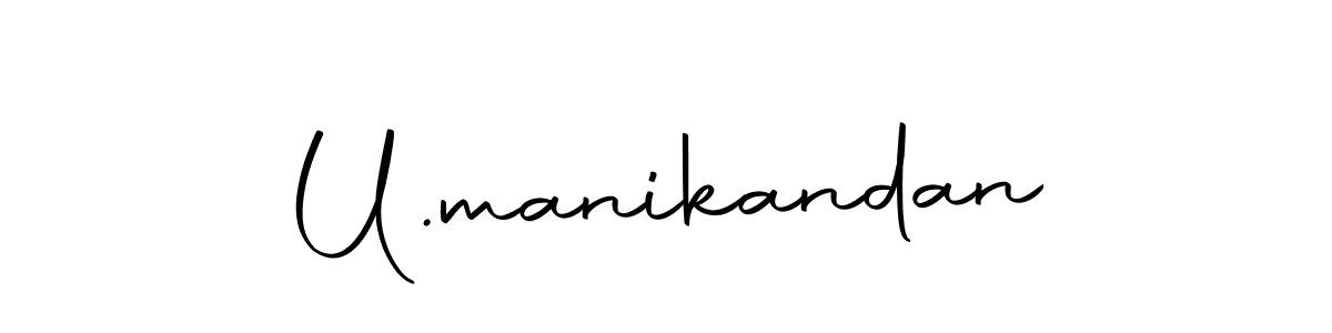 Create a beautiful signature design for name U.manikandan. With this signature (Autography-DOLnW) fonts, you can make a handwritten signature for free. U.manikandan signature style 10 images and pictures png