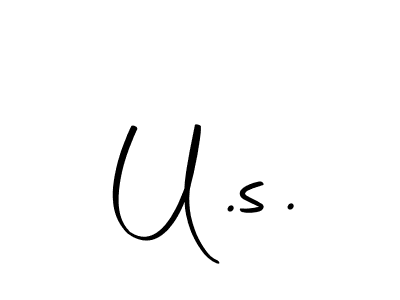 Create a beautiful signature design for name U.s.. With this signature (Autography-DOLnW) fonts, you can make a handwritten signature for free. U.s. signature style 10 images and pictures png