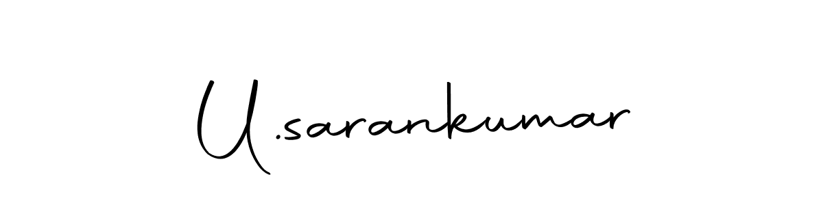 It looks lik you need a new signature style for name U.sarankumar. Design unique handwritten (Autography-DOLnW) signature with our free signature maker in just a few clicks. U.sarankumar signature style 10 images and pictures png