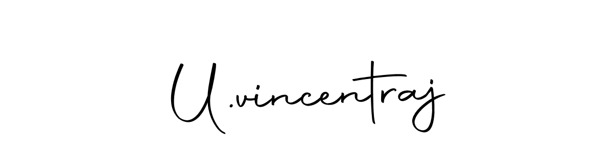 How to make U.vincentraj signature? Autography-DOLnW is a professional autograph style. Create handwritten signature for U.vincentraj name. U.vincentraj signature style 10 images and pictures png